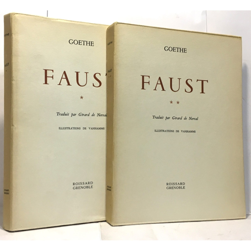 Faust - tome premier et second - traduit par Nerval illustrations...