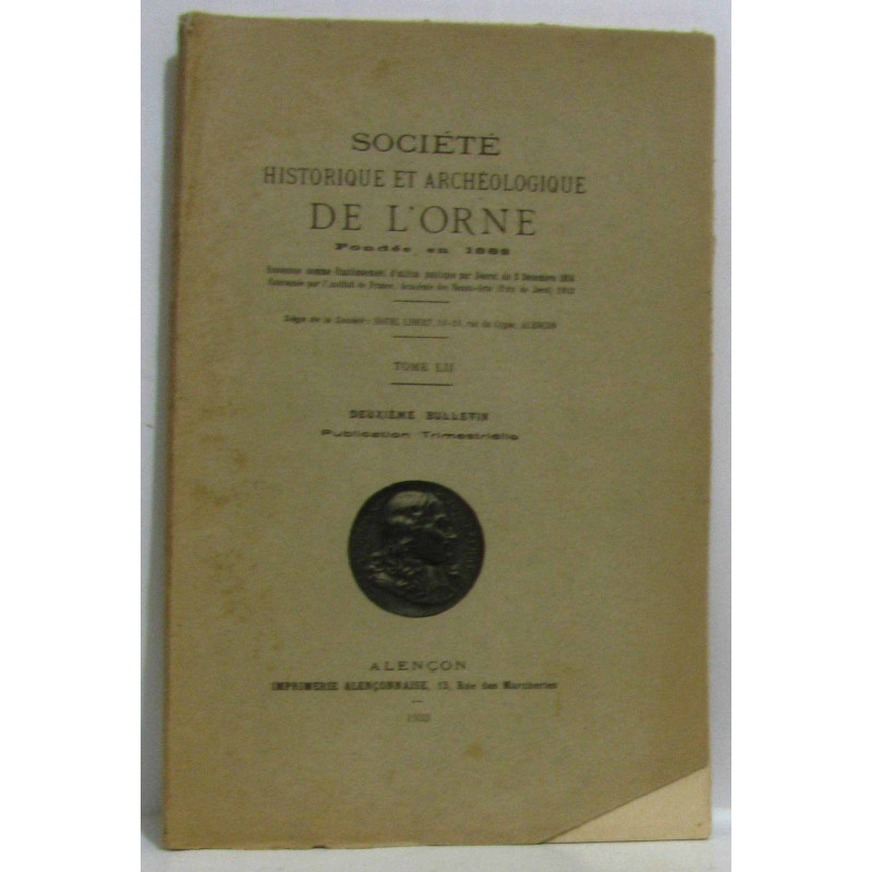Société historique et archéologique de l'orne - deuxième bulletin...
