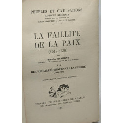 De l'affaire éthiopienne à la guerre (1936-1939) - TOME DEUX - La...