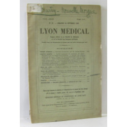 Lyon médical n°39 dimanche 24 septembre 1899 (travaux originaux...