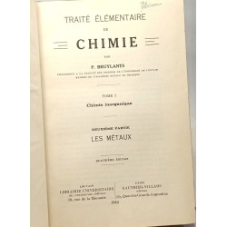 Traité élémentaire de chimie - TOME I : chimie inorganique ---...