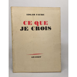 Ce que je crois