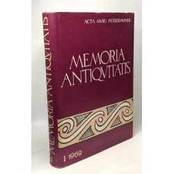 Memoria antiquitatis I - comitetul de cultura si arta al judetului...