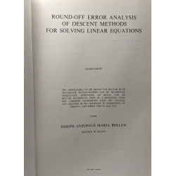 Round-off error analysis od descent methods for solving linear...