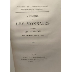 Mémoire sur les monnaies dates des Séleucides - Publication de la...