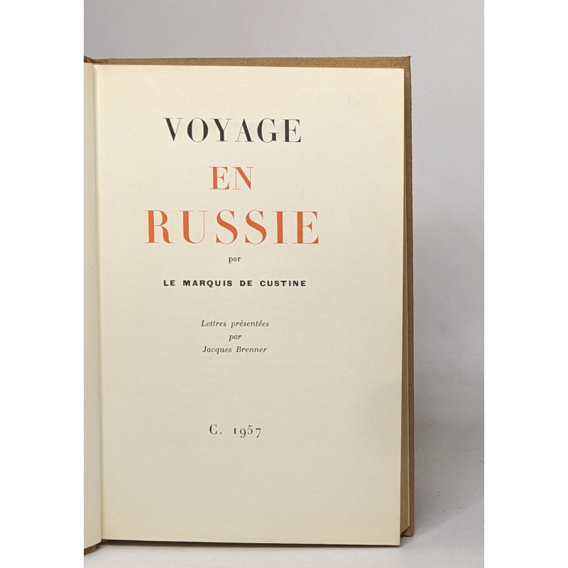 Voyage en russie