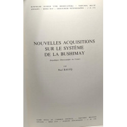 Nouvelles acquisitions sur le système de la Bushimay (république...