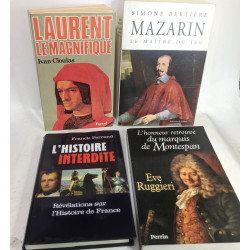 17 livres d'Histoires biographies (voir description): Louis XI...