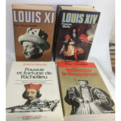 17 livres d'Histoires biographies (voir description): Louis XI...