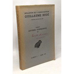Lettres d'humanité IX - supplément - bulletin de l'association...