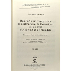 Relation d'un voyage dans la Martinique la Cyrénaïque et les oasis...