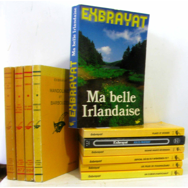11 romans (voir description) dont: Ma belle Irlandais (format in8)...