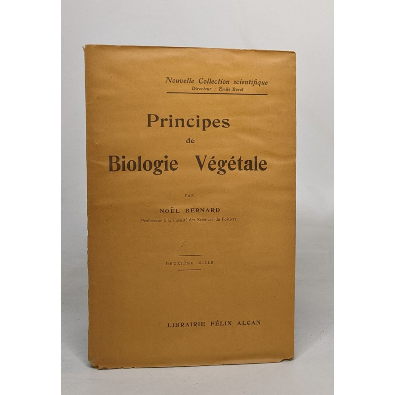 Principes de biologie végétale