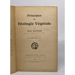 Principes de biologie végétale