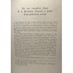 Sur une conception fausse de la révolution française à propos...