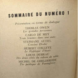 Audace - recueil littéraire trimestriel N°2 AVRIL 1954 / Fontaine...