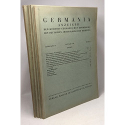 Germania - anzeiger der römisch -germanischen kommission des...
