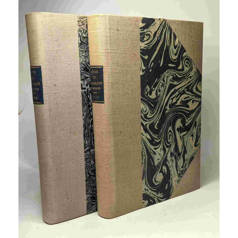 Revue de l'Université de Bruxelles - TOME I (1948-1949) + TOME II...