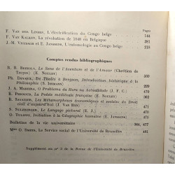 Revue de l'Université de Bruxelles - TOME I (1948-1949) + TOME II...