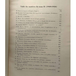 Revue de l'Université de Bruxelles - TOME I (1948-1949) + TOME II...