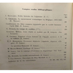 Revue de l'Université de Bruxelles - TOME I (1948-1949) + TOME II...