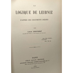La logique de leinbiz d'après les documents inédits
