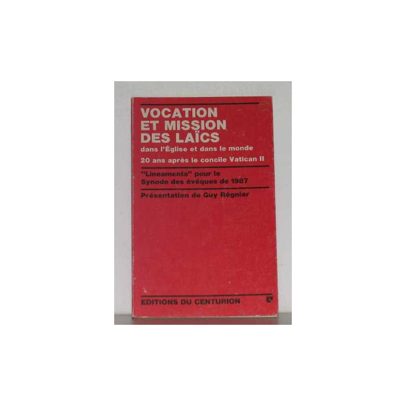 Vocation et mission des laics