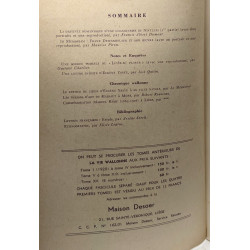 La vie Wallonne - Nouvelle série n°262 - TOME XXVII 2e trimestre 1953
