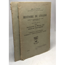 Histoire de l'église - TOME I: antiquité et moyen age débuts des...
