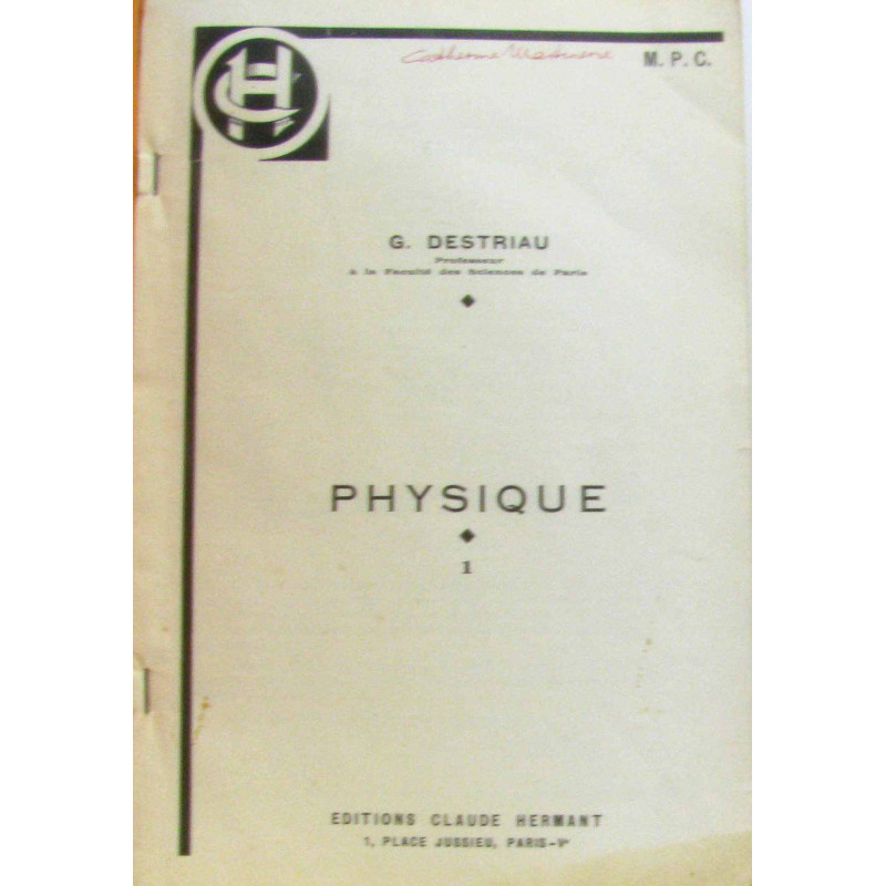 Physique tome premier et second