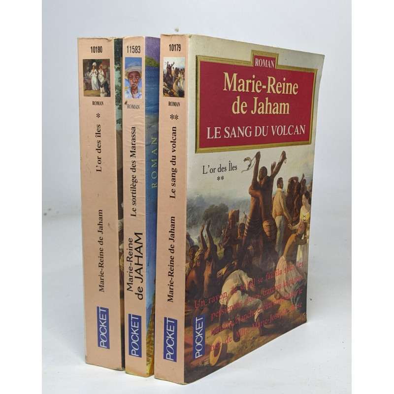 Lot de 3 romans de Jaham - L'or des îles / Le sang du volcan (tome...