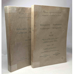Bibiographie académique / academische bibiographie VI 1914-1934 +...