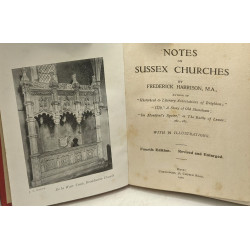 Notes on Sussex Churches - with 39 illustrations 4th edition...