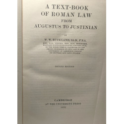A text-book of roman law from Augustus to Justinian - second edition