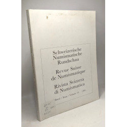 Revue Suisse de Numismatique / Rivista Svizzera di Numismatica /...