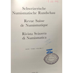 Revue Suisse de Numismatique / Rivista Svizzera di Numismatica /...