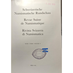 Revue Suisse de Numismatique / Rivista Svizzera di Numismatica /...