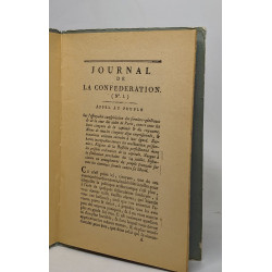 Journal de la confederations n°1 - appel au peuple