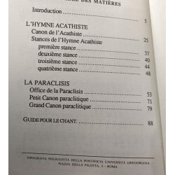Acathiste et paraclisis