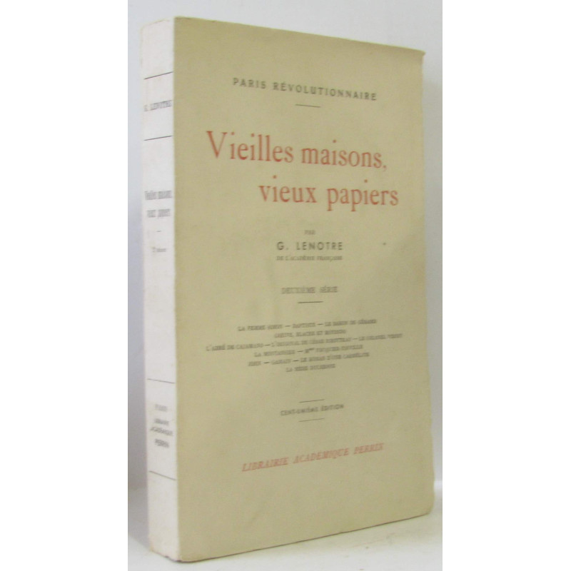 Vieilles maisons vieux papiers (paris révolutionnaire)