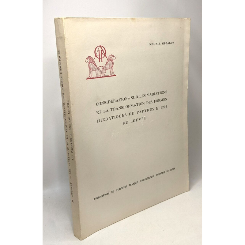Considérations sur les variations et la transformation des formes...