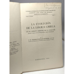 La evolucion de la logica grieca en el aspecto especial de la analogia