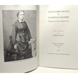 Alexandre Dumas et Clémence Badère histoire d'une controverse -...
