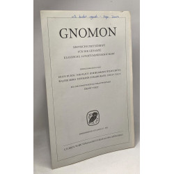 Gnomon - kritische zeitschrift für die gesamte klassische...
