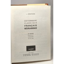 Dictionnaire classique Français / Néerlandais - 20e éd. revue et...