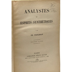 Analystes et esprits synthétiques - 2 édition