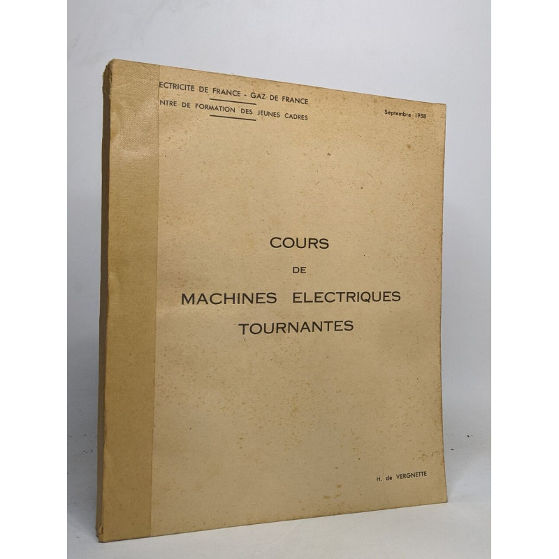 Cours de machines electriques tournantes