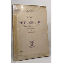 Manuel de philosophie - I psychologie