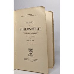 Manuel de philosophie - I psychologie