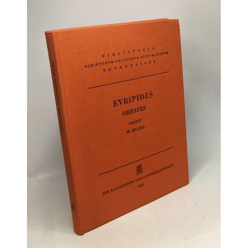 Euripides Orestes / bibliotheca srciptorum graecorum et romanorum...